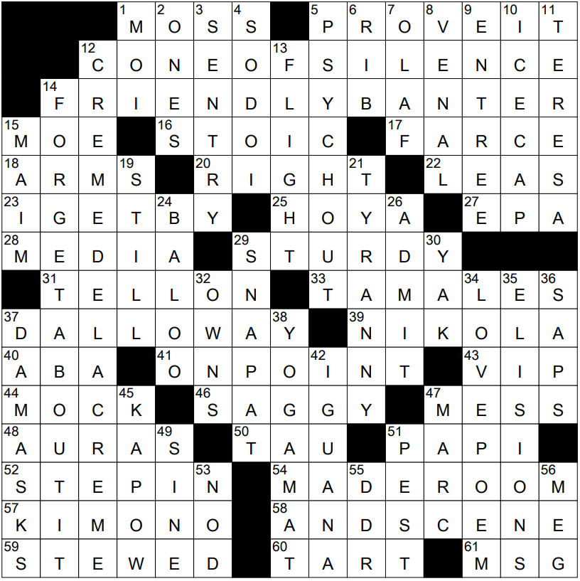 0305 22 NY Times Crossword 5 Mar 22 Saturday NYXCrossword