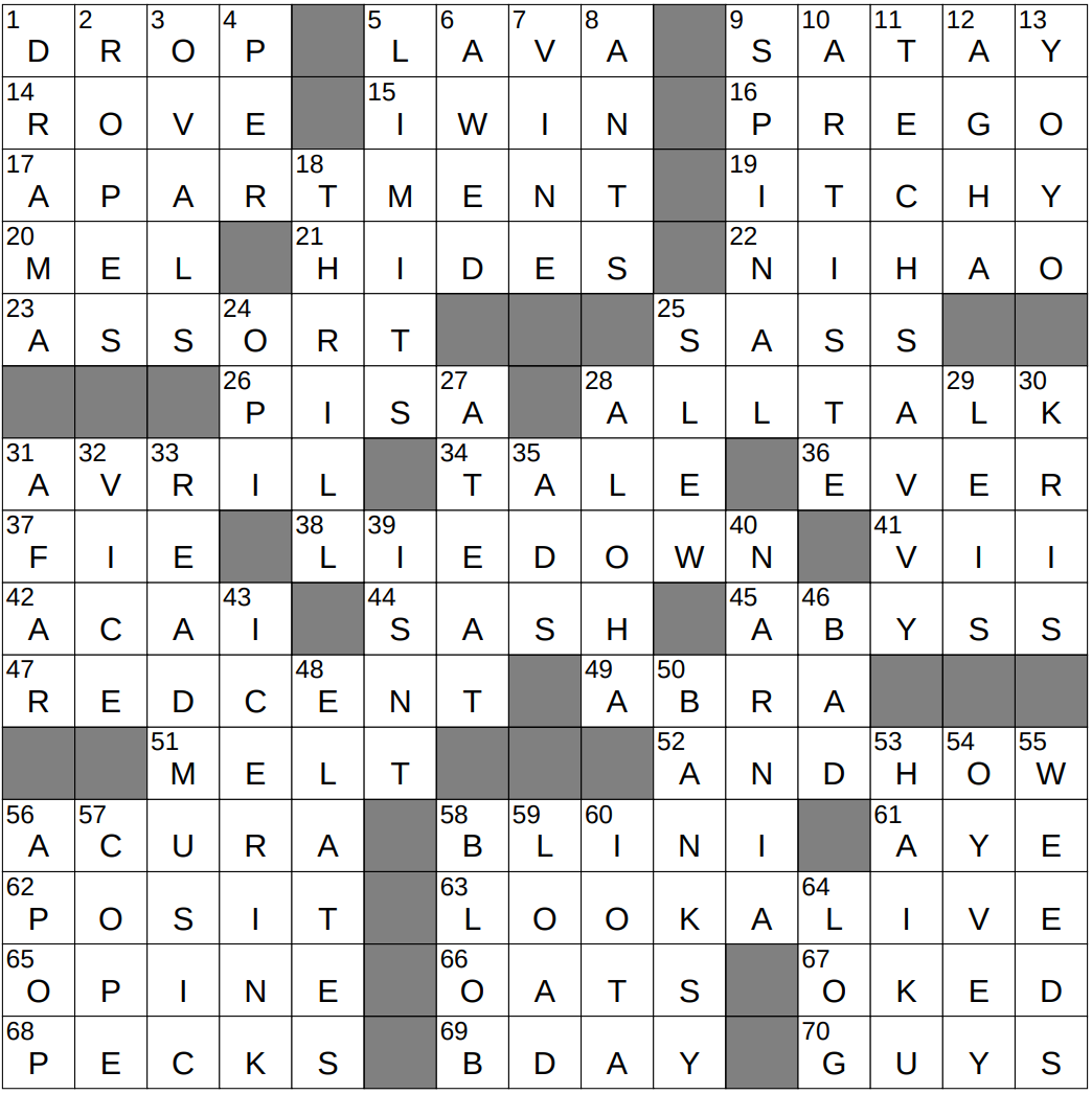 Garret Crossword Puzzle Clue