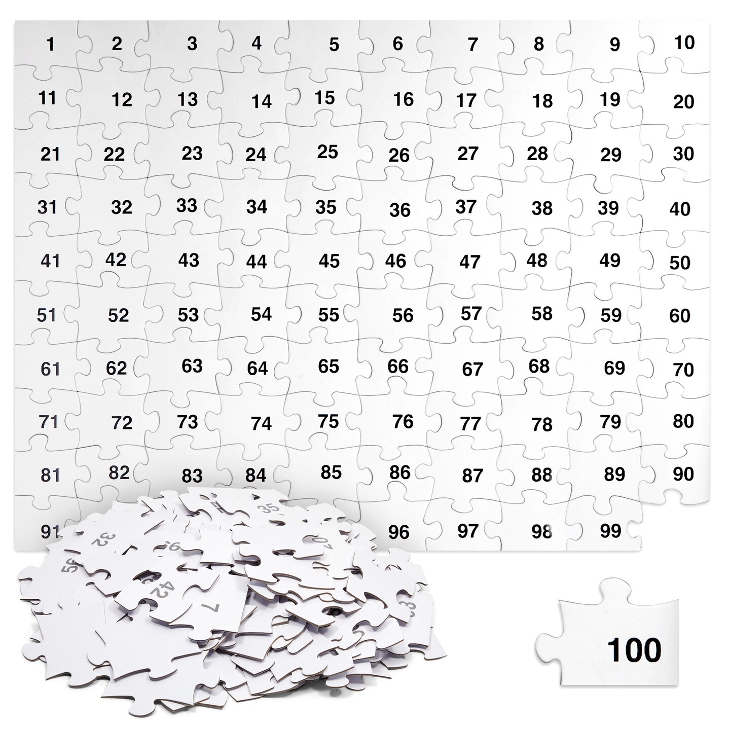 100 Pieces Blank Puzzles To Draw On 27x36 Inches Large Make Your Own Jigsaw Puzzle For DIY Wedding Guest Book Kids Crafts