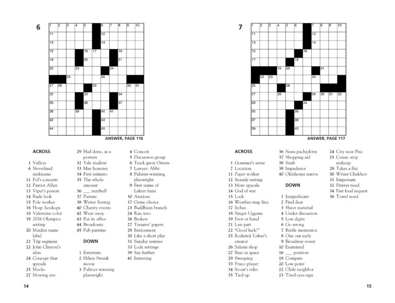 100 Relaxing Crosswords By Thomas Joseph 9781454917922 Union Worksheets Library
