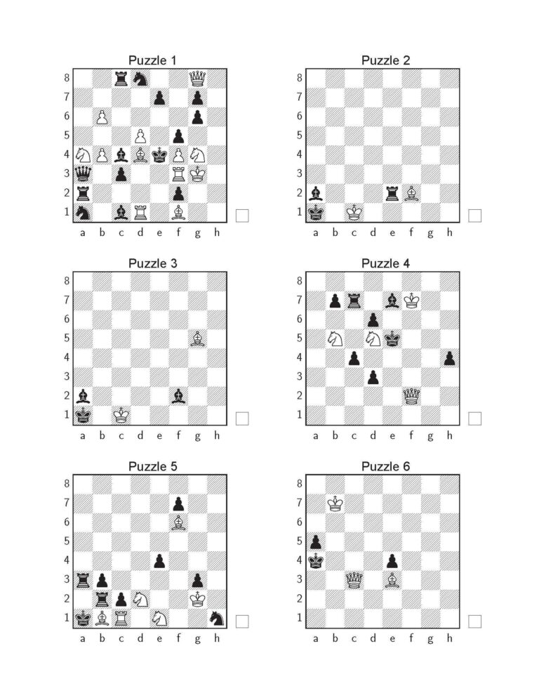 1500 Chess Puzzles In Two Moves Printable PDF With Answers Instant Download Chess Gift Chess Book Chess Game Chess Problems Etsy