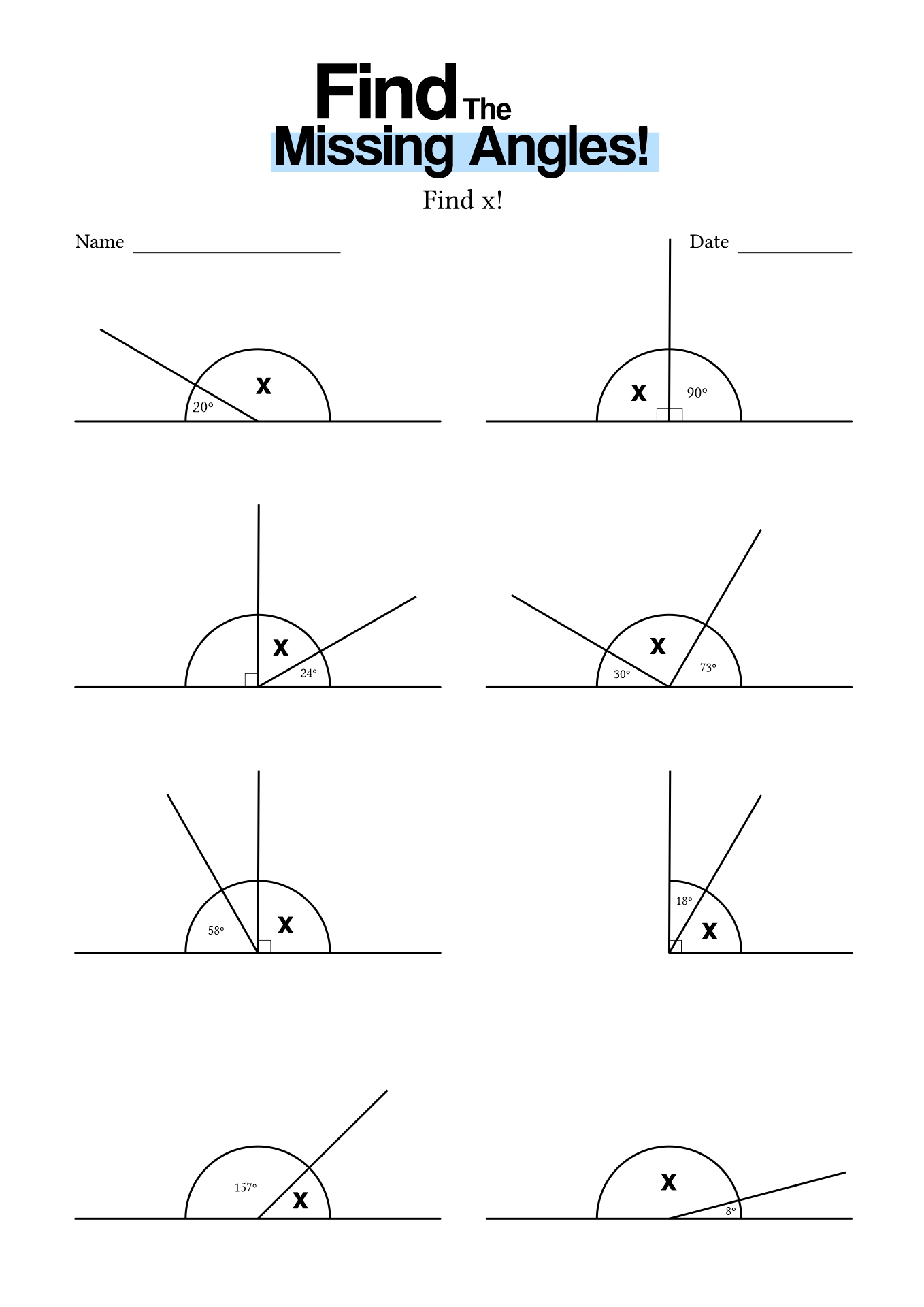 18 Missing Angle Puzzle Worksheet Free PDF At Worksheeto 18 Missing Angle Puzzle Worksheet Free PDF At Worksheeto