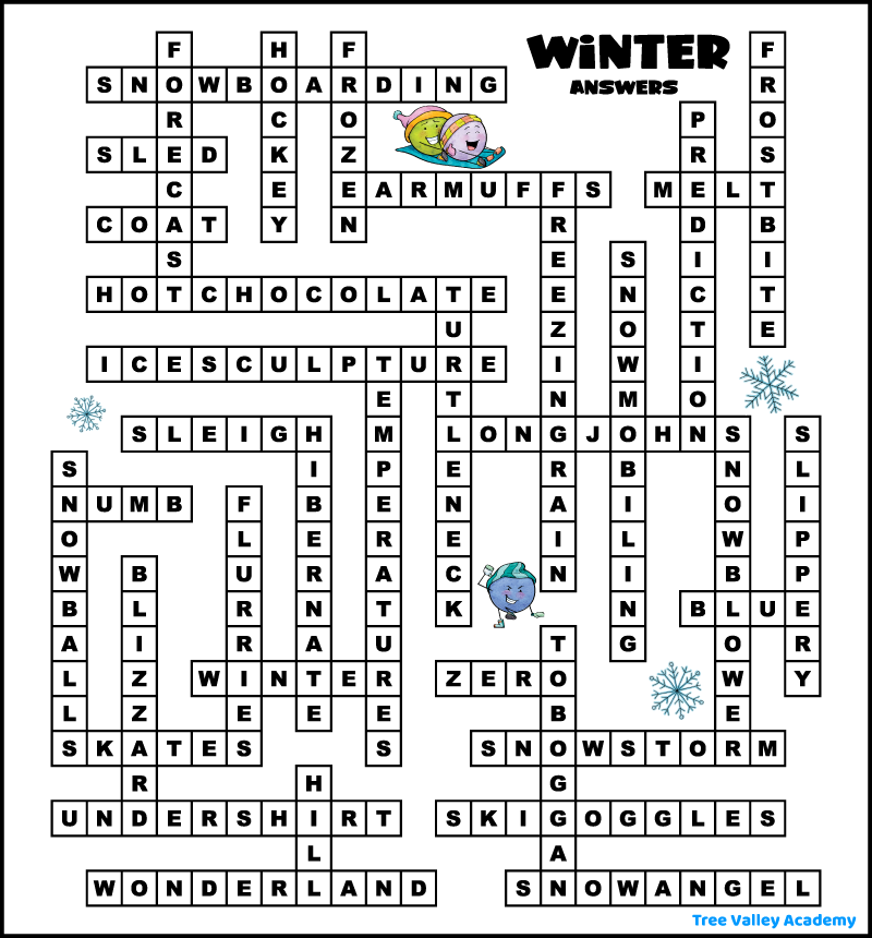 27 Printable Winter Word Puzzles Tree Valley Academy 27 Printable Winter Word Puzzles Tree Valley Academy