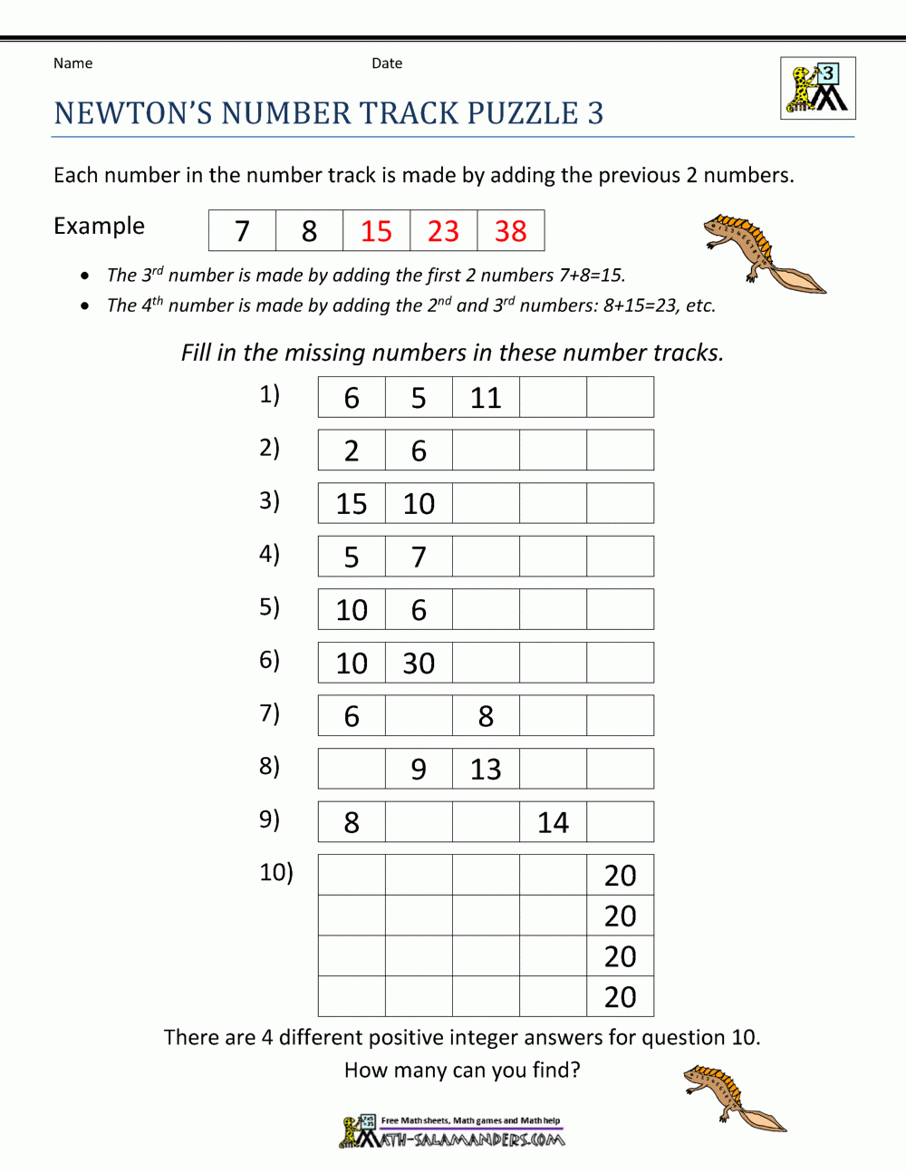 3rd Grade Math Puzzles Worksheets Worksheets Library