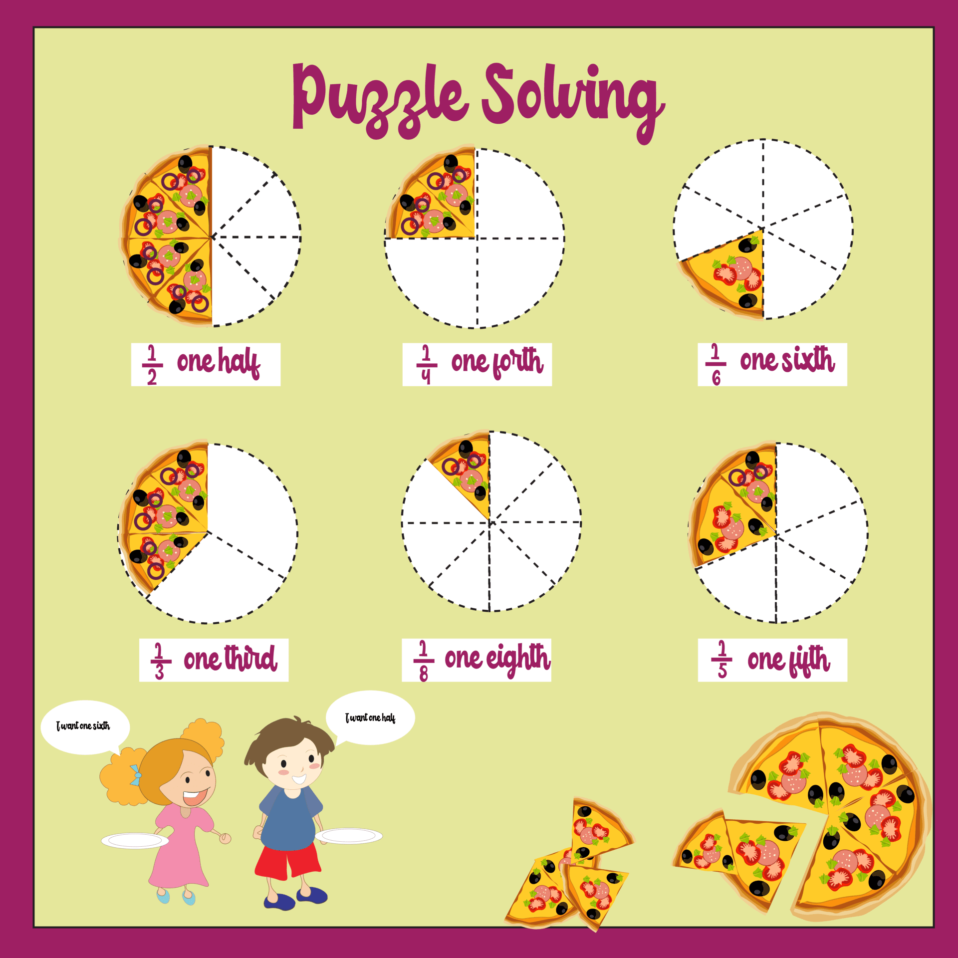 5 Free Fraction Puzzle Worksheet Fun Activities Worksheets Library