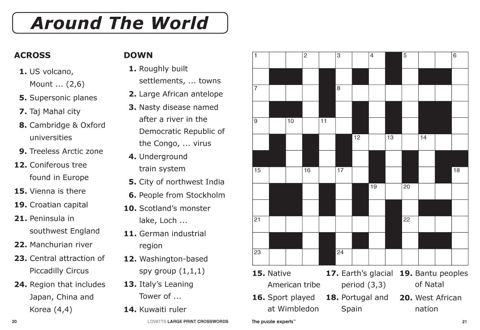 Free Downloadable Printable Crossword Puzzles Free Downloadable Printable Crossword Puzzles