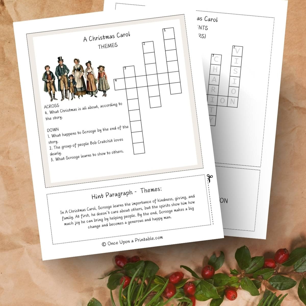 A Christmas Carol Crossword Puzzle Answers A Christmas Carol Crossword Puzzle Answers