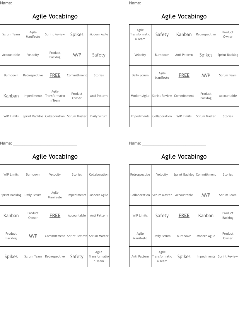 Agile Crossword WordMint Agile Crossword WordMint