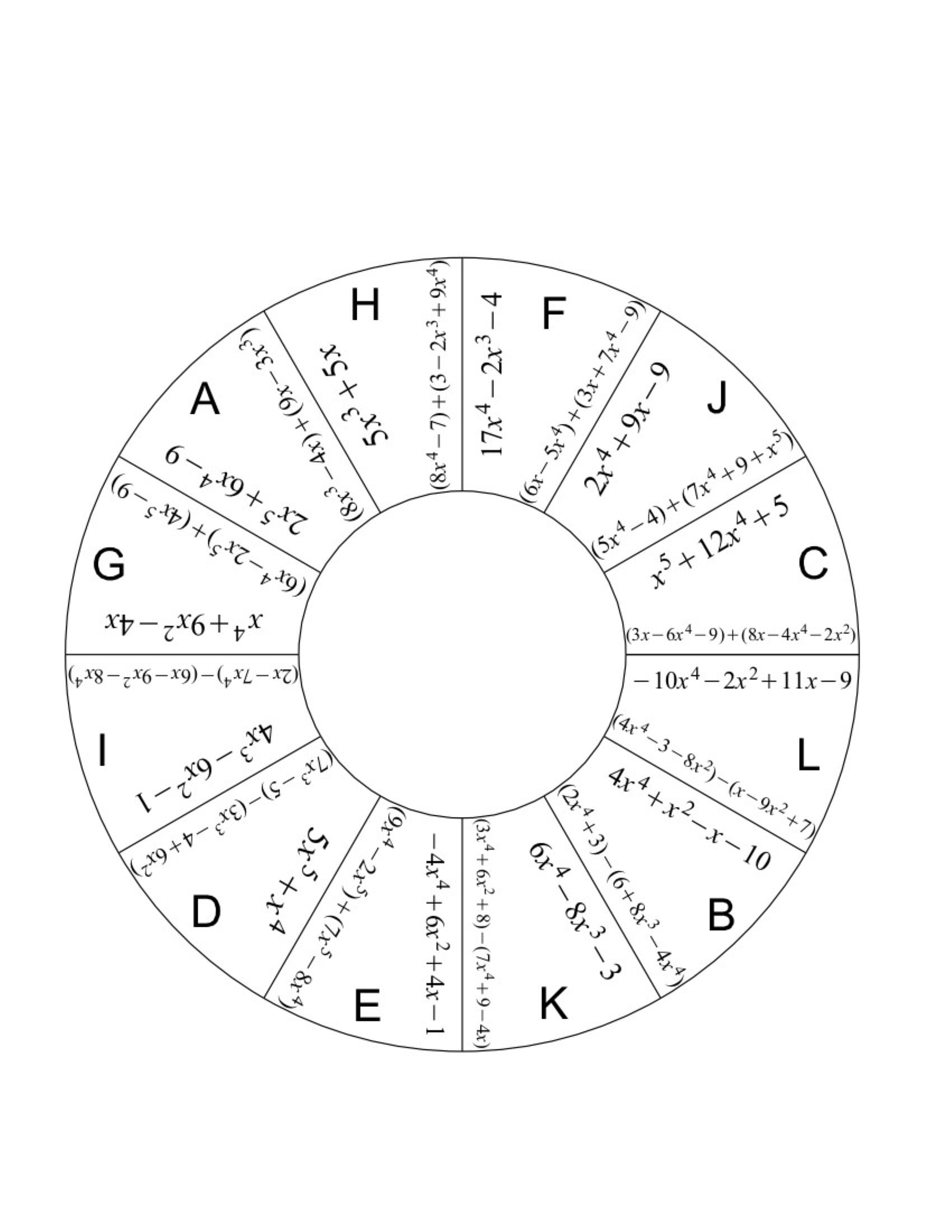 Algebra 1 Tarsia Puzzle Pack Funrithmetic