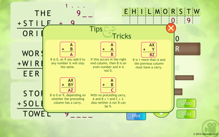 Alphametic Puzzles App On Amazon Appstore