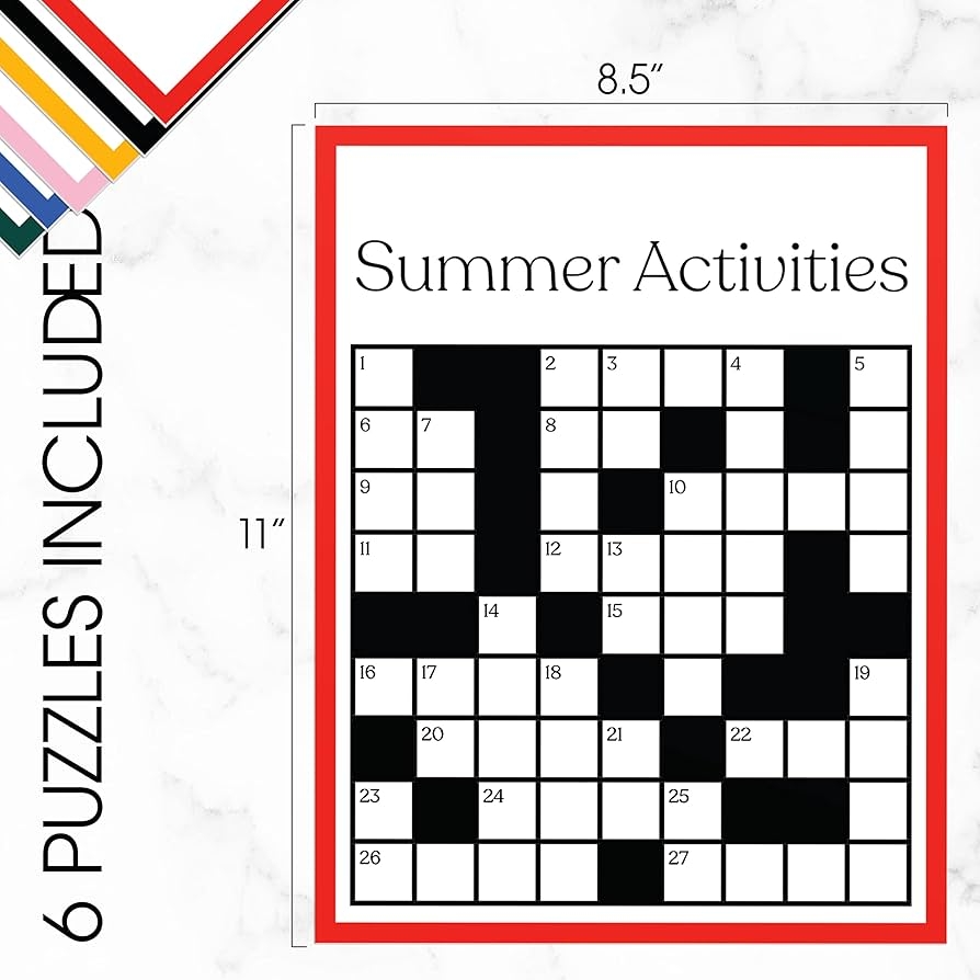 Amazon Keeping Busy Crossword Large Print Adult Puzzle 6 Reusable Sheets Clue Guides U0026 Marker Dementia Activities For Seniors Alzheimers 