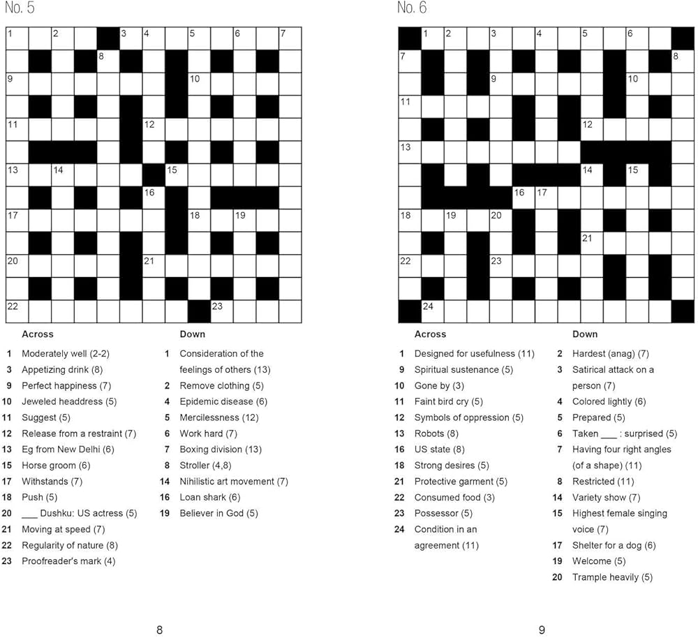 Amazon On the Go Crosswords 9781499880984 IglooBooks Books