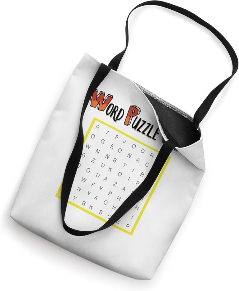 Amazon Stuffed Crossword Clue WORD PUZZLE GAME Stuffed Tote Bag Clothing Shoes U0026 Jewelry