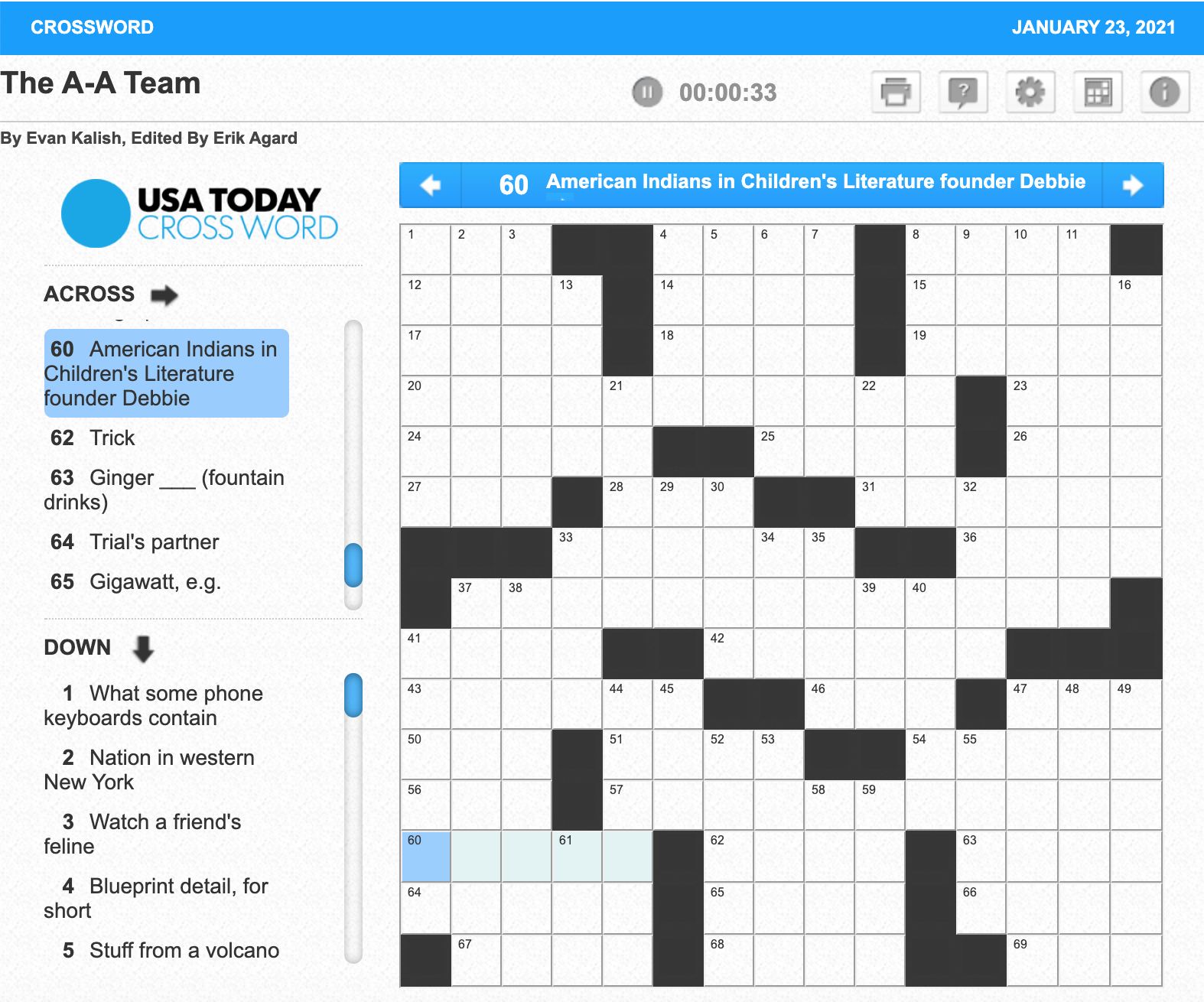 American Indians In Children s Literature AICL USA Today Crossword Clue American Indians In Children s Literature AICL USA Today Crossword Clue