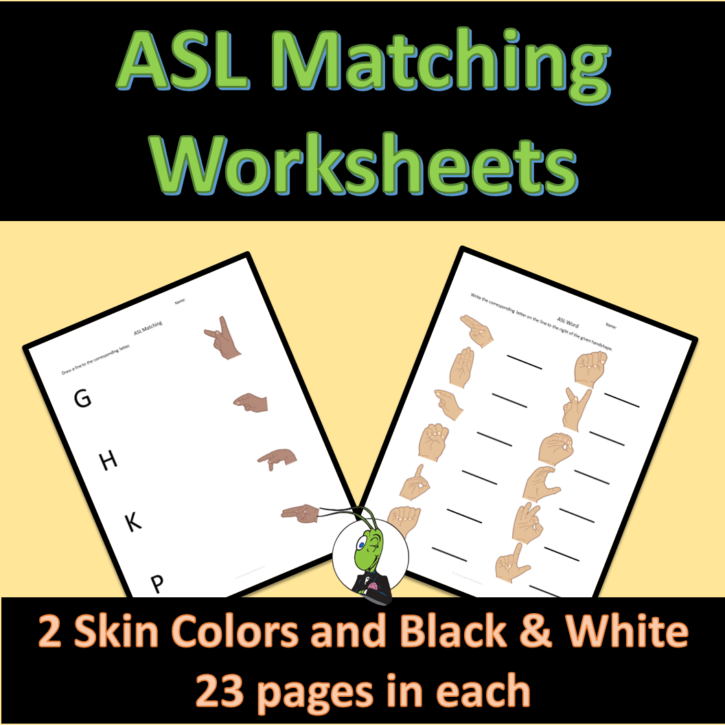 Asl Puzzle Worksheets