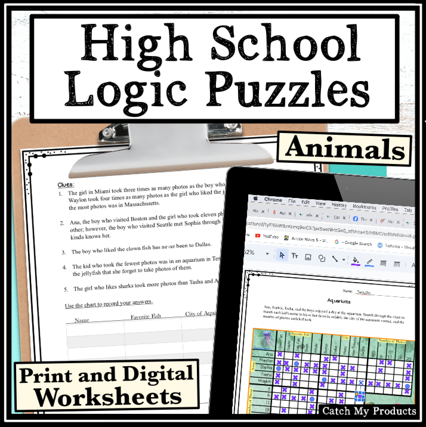 Animal Logic Puzzles For High School Students Payhip