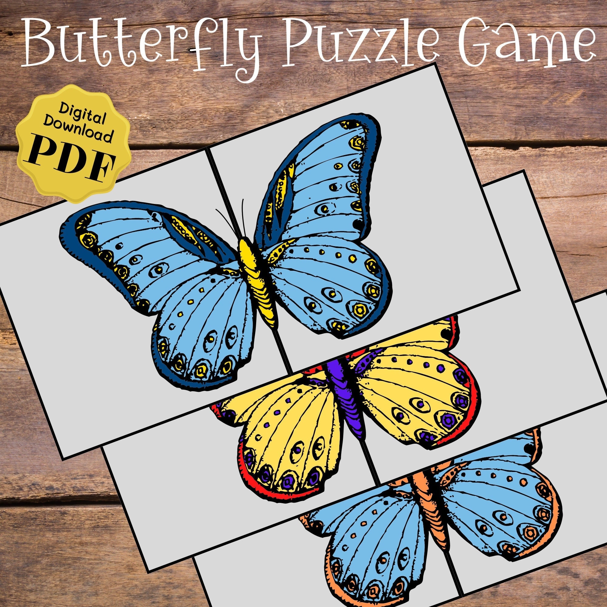 Butterfly Puzzle Worksheet Butterfly Puzzle Worksheet