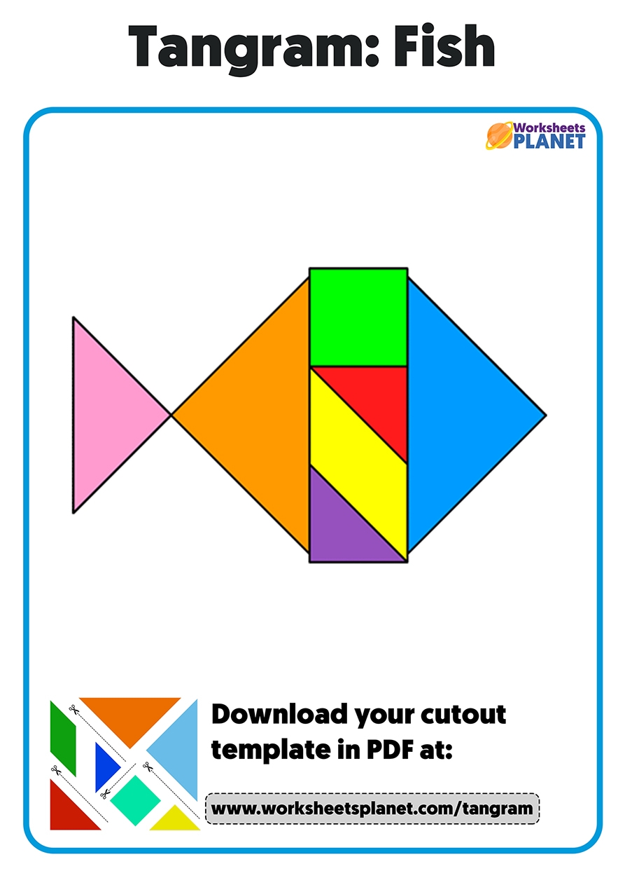 Animal Tangram Shapes For Kids Ready For Print Set