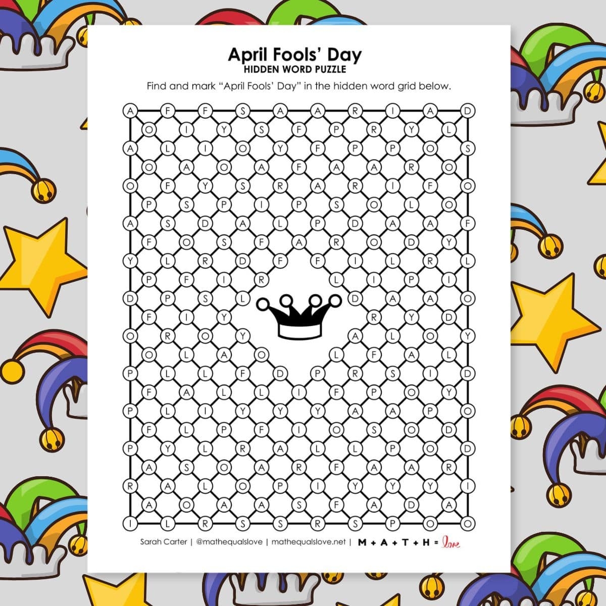 April Fools Day Crossword Puzzle