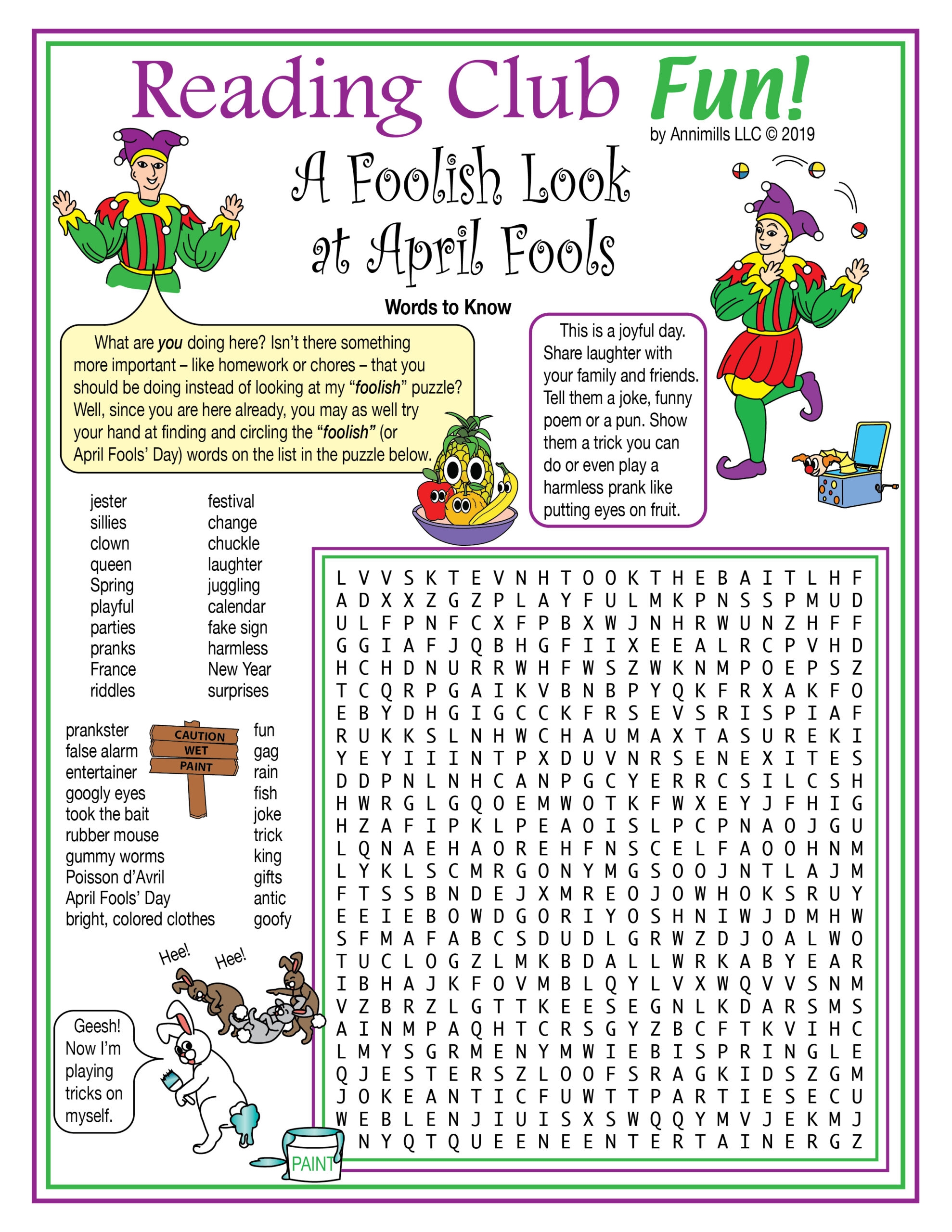 April Fools Day Puzzle Pack Activities Set Made By Teachers