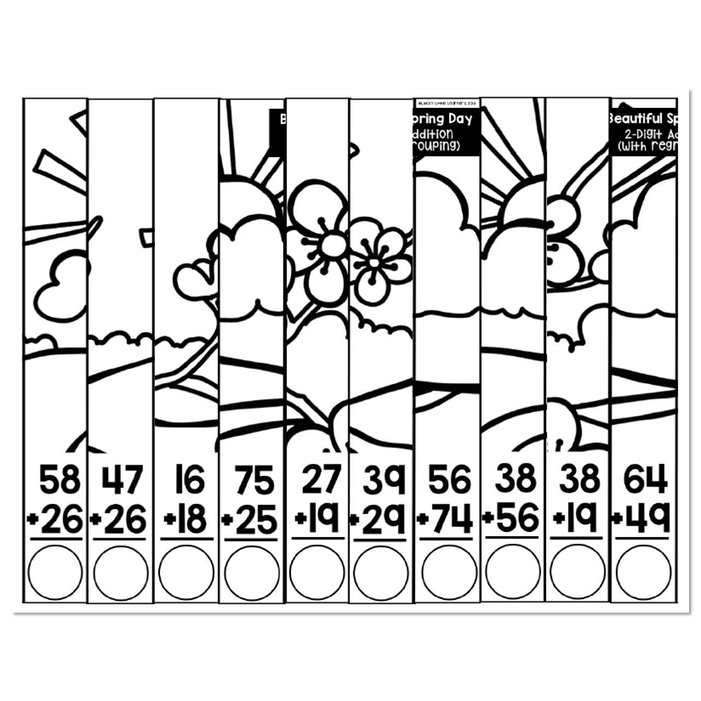April Student Scrambled Math Puzzle Beautiful Spring Day 2 Digit Addition With Regrouping Lucky Little Learners April Student Scrambled Math Puzzle Beautiful Spring Day 2 Digit Addition With Regrouping Lucky Little Learners