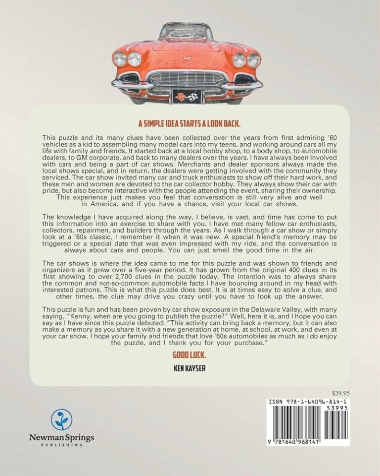 Automobiles Of The 60s Ultimate Crossword Puzzle