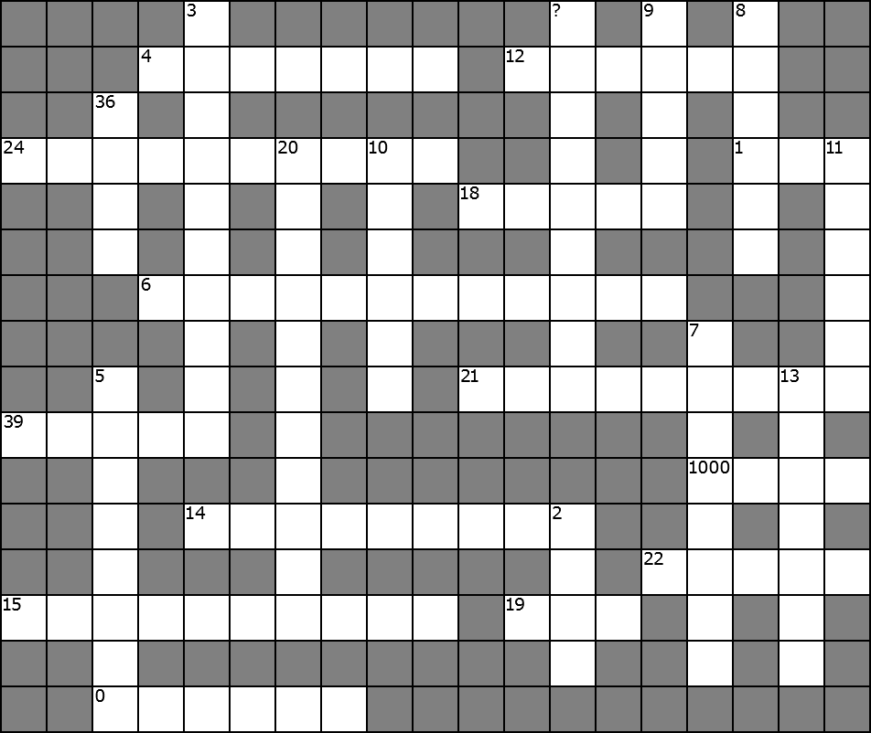 Azed Numeric A Z Crossword Puzzling Stack Exchange