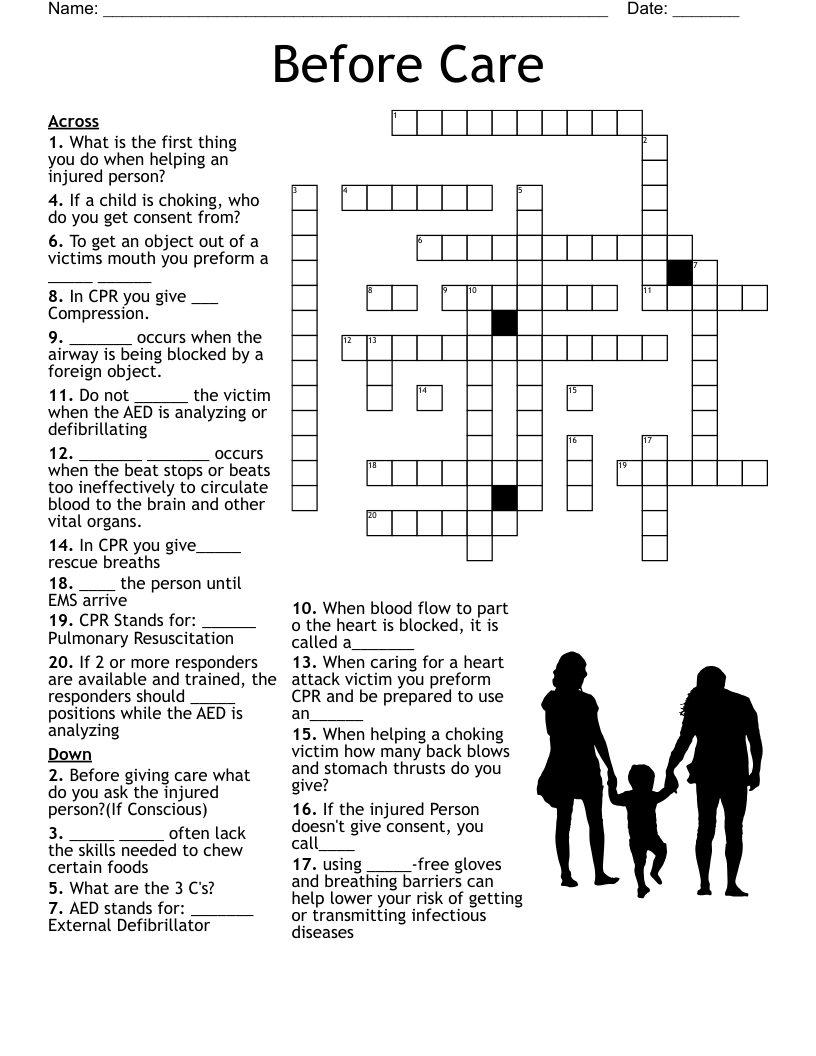 Before Care Crossword WordMint Before Care Crossword WordMint