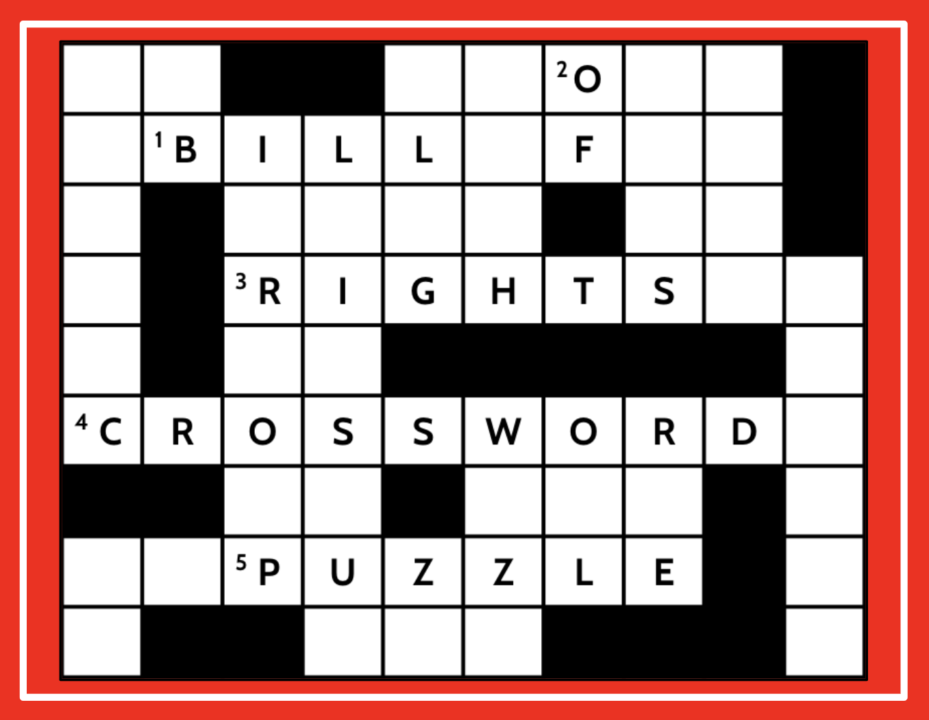 Bill Of Rights Crossword Puzzle