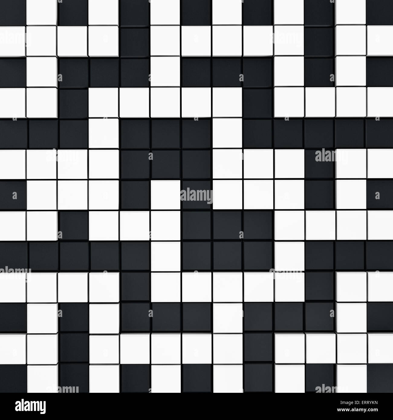 Black And White Crossword Puzzle Background Stock Photo Alamy