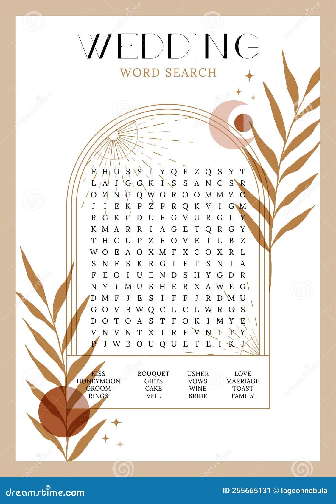 Bridal Shower Crossword Puzzle Bridal Shower Crossword Puzzle