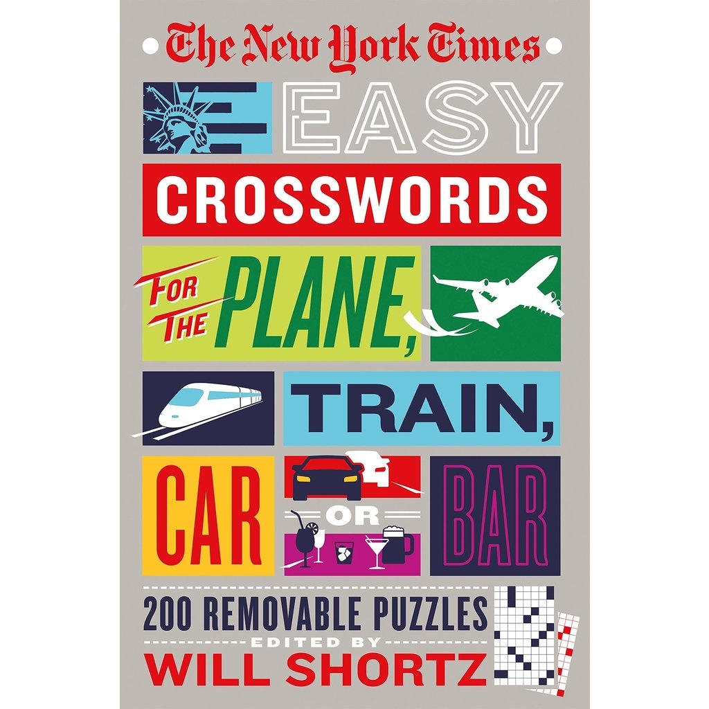 Book NYT Easy Crosswords For The Plane Train Car Or Bar Planewear