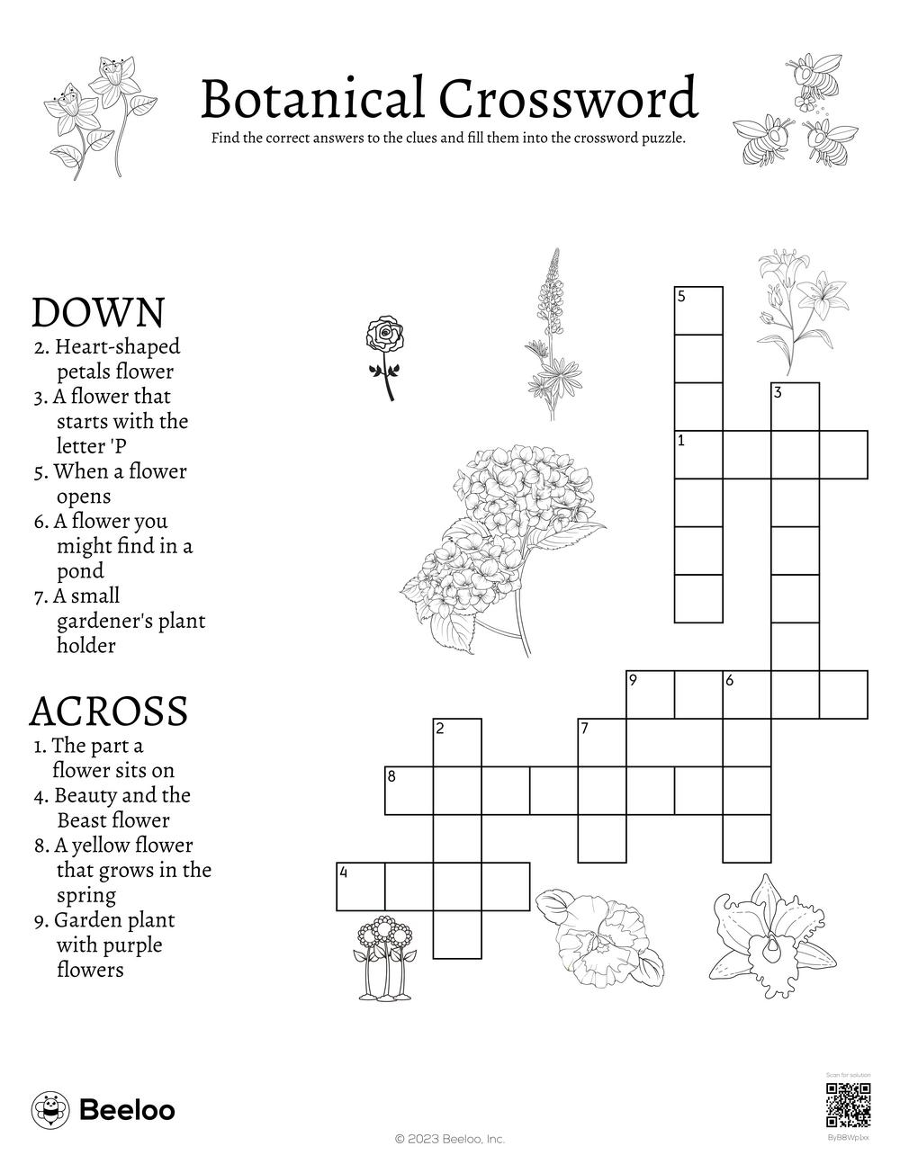 Plants Crossword Puzzle
