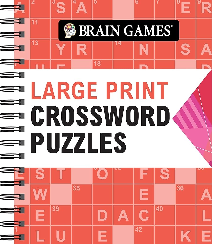 Big Print Crossword Puzzle Books