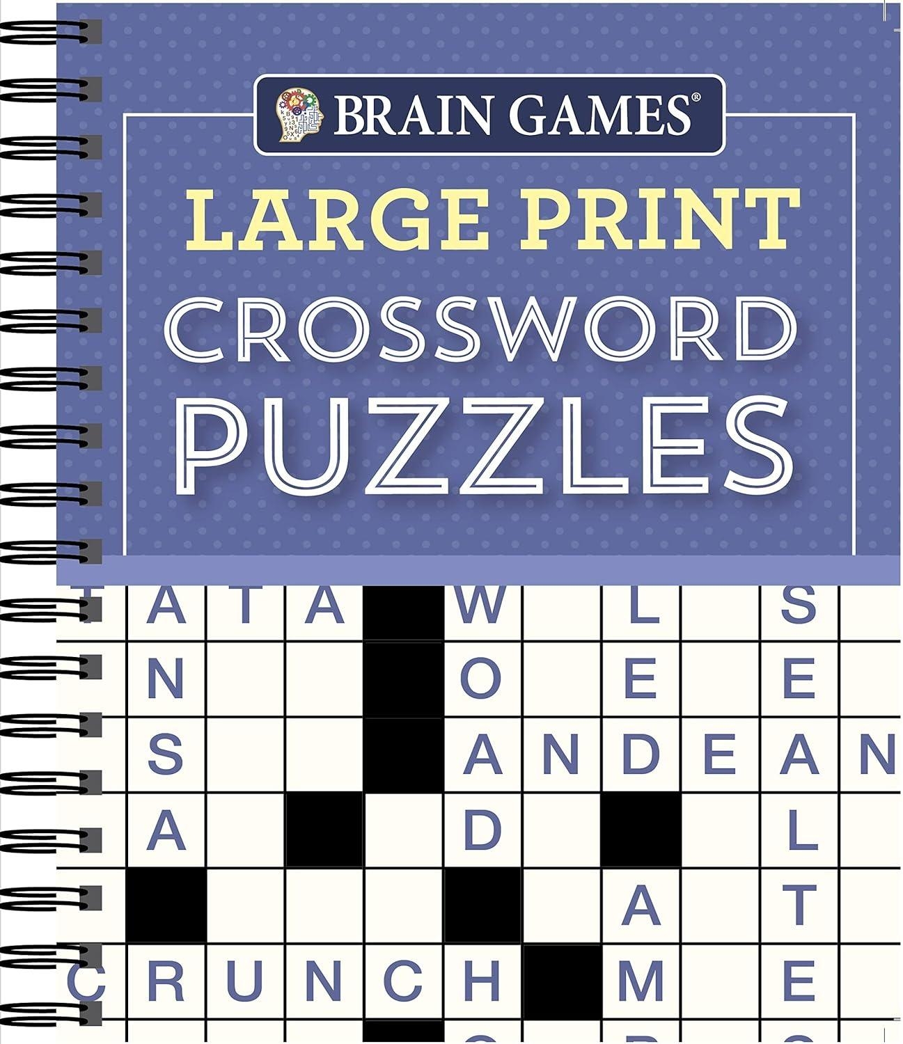 Brain Games Large Print Crossword Puzzles By Gift Solutions