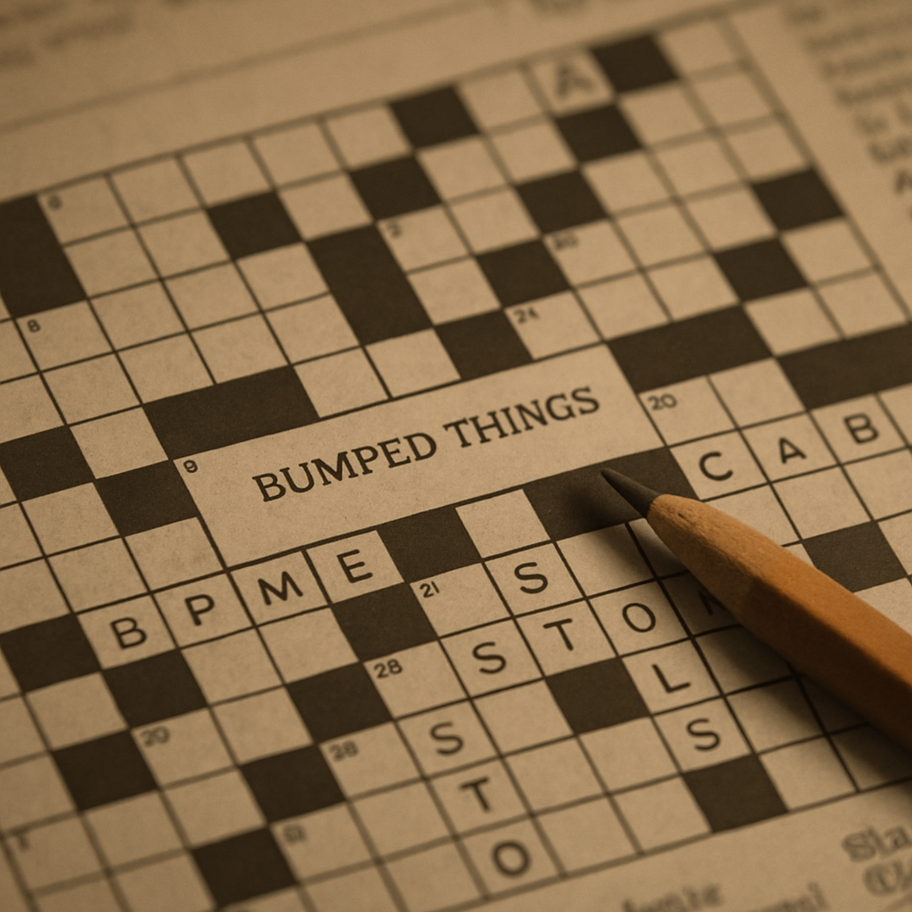 Bumped Things NYT Crossword Puzzle Clues Decoded Bumped Things NYT Crossword Puzzle Clues Decoded