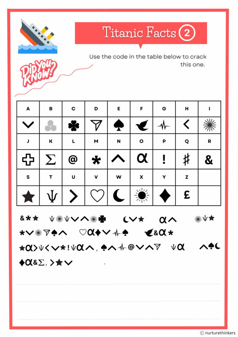 Bumper Booklet Titanic Puzzle Adventure Teaching Resources