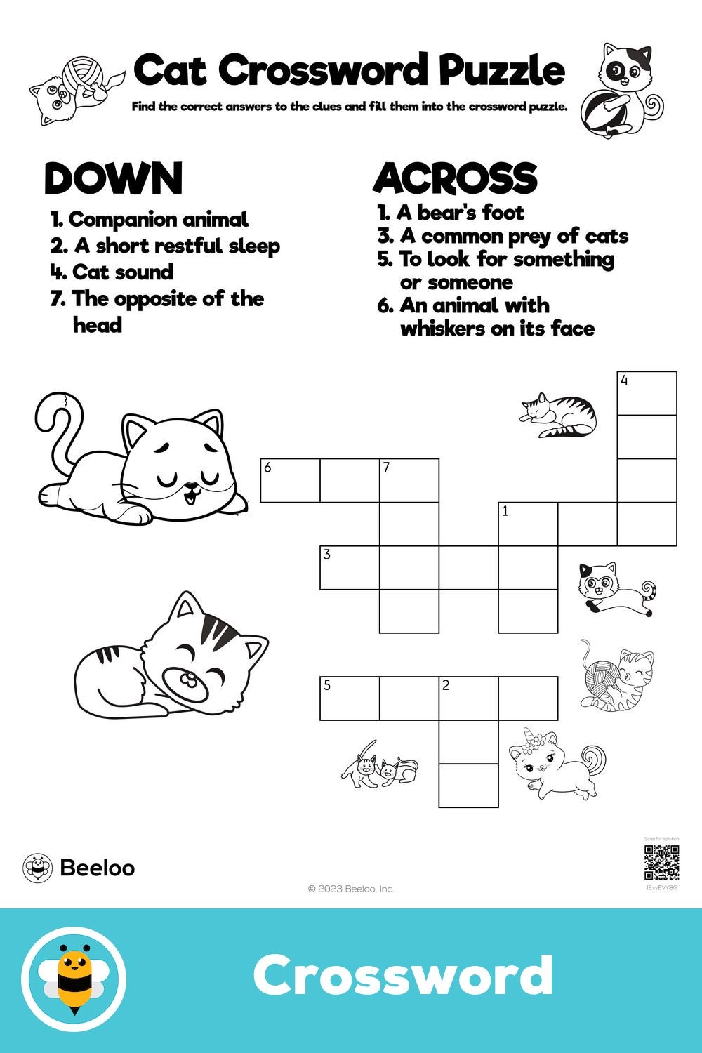 Cat Crossword Cat Crossword