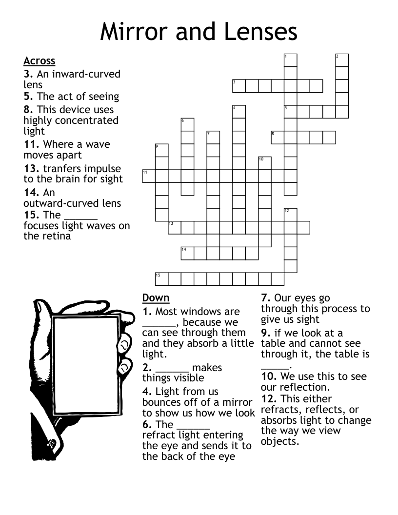 Chapter Vocabulary Review Crossword Puzzle WordMint