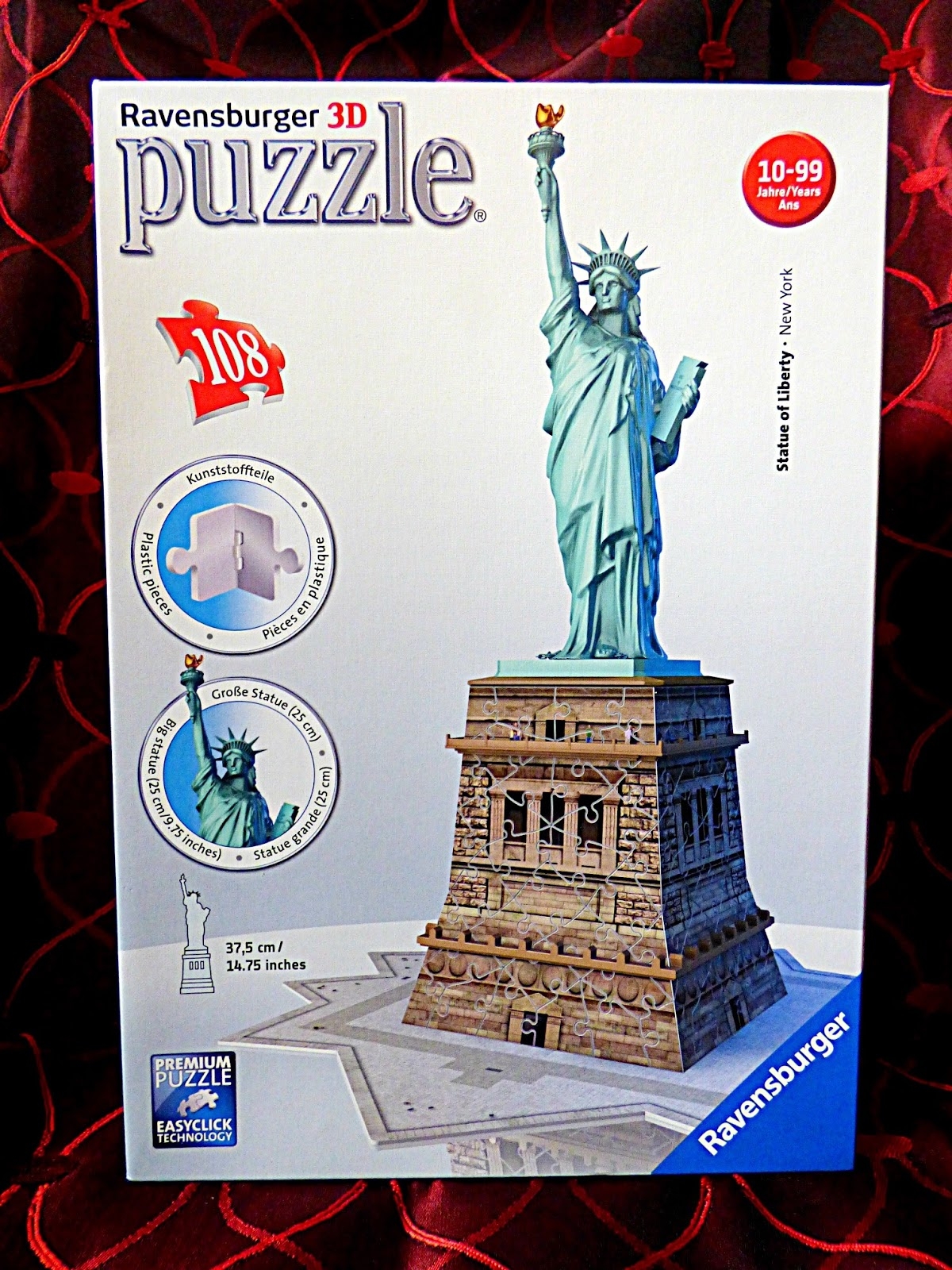 Chez Maximka Statue Of Liberty 3d Puzzle From Ravensburger