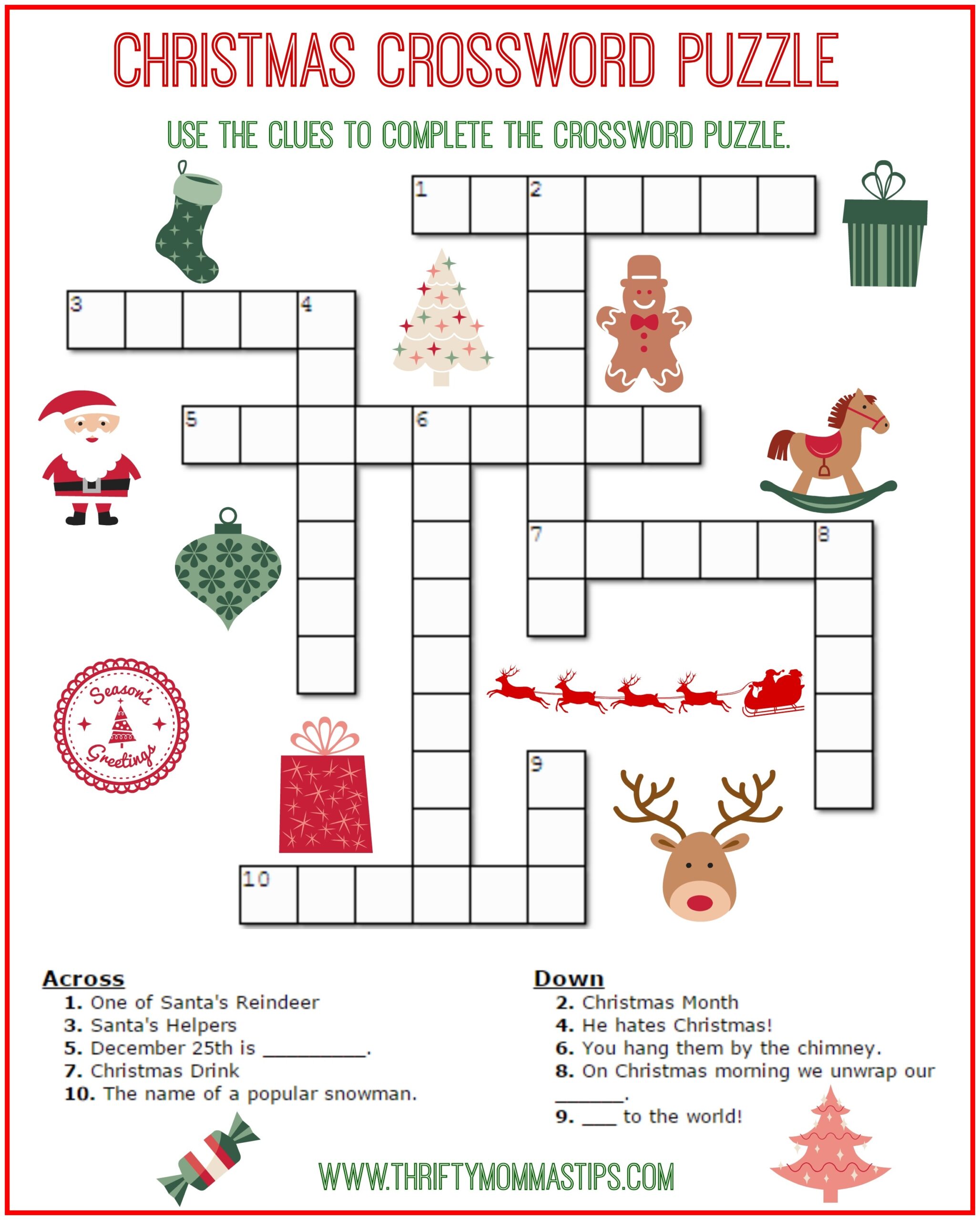Free Crosswords Puzzles Printable