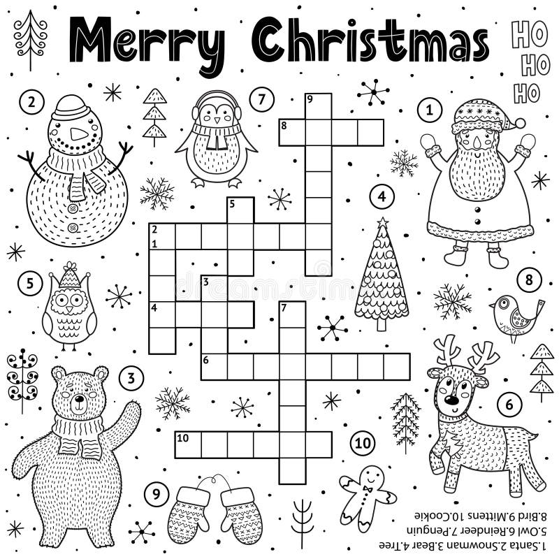 Christmas Crossword Stock Illustrations 613 Christmas Crossword Christmas Crossword Stock Illustrations 613 Christmas Crossword