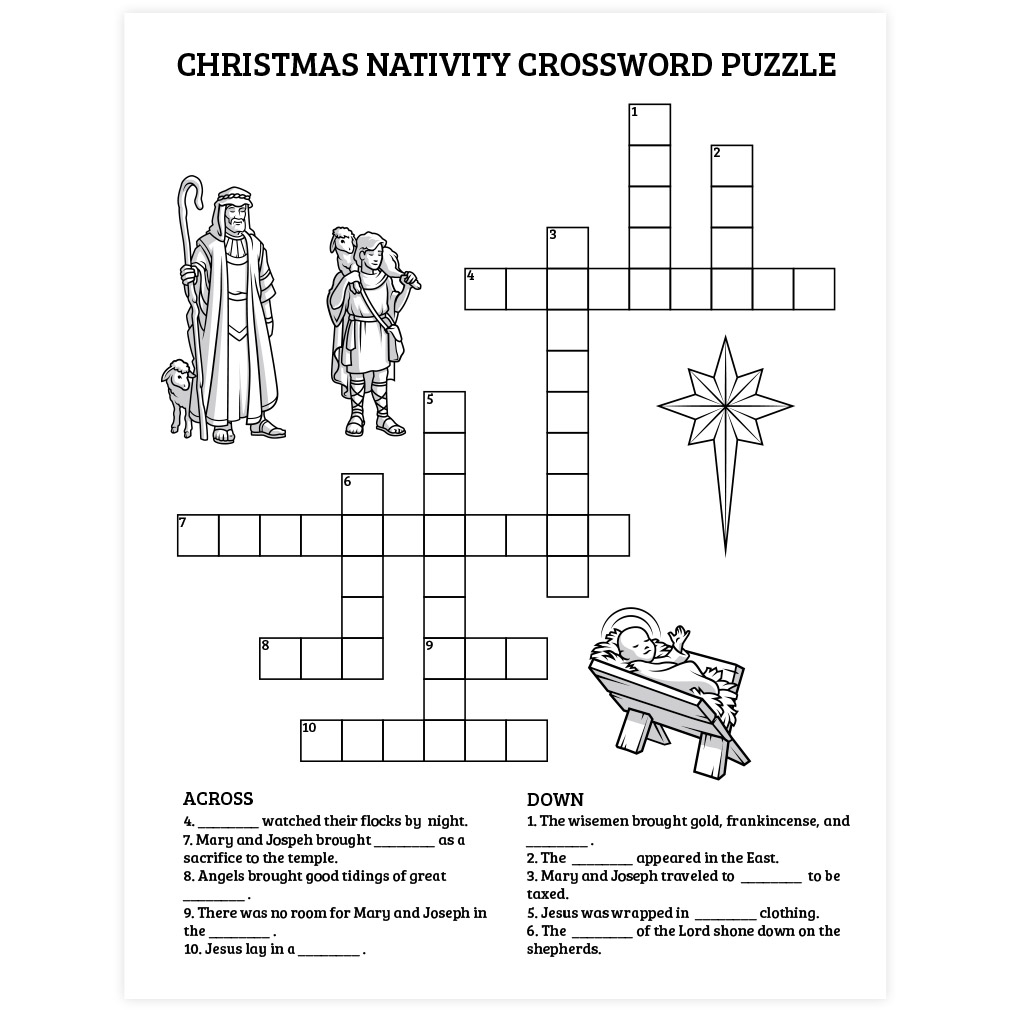 Catholic Crossword Puzzles Printable