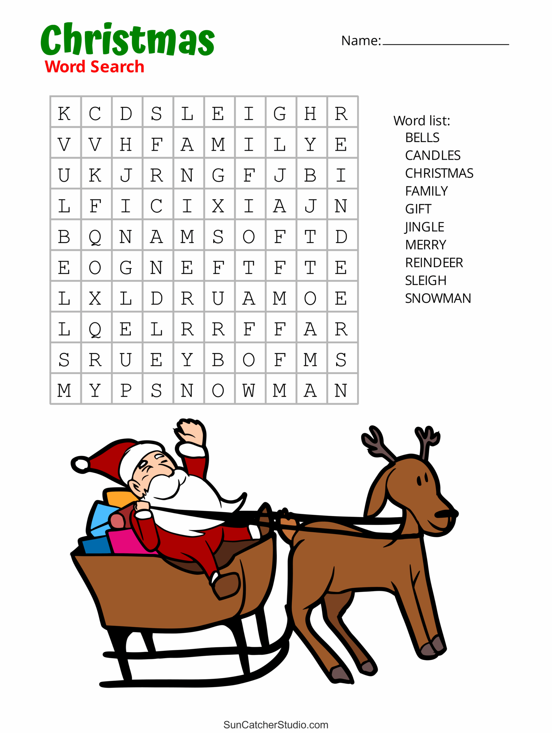 Christmas Crossword Puzzle Printable Pdf
