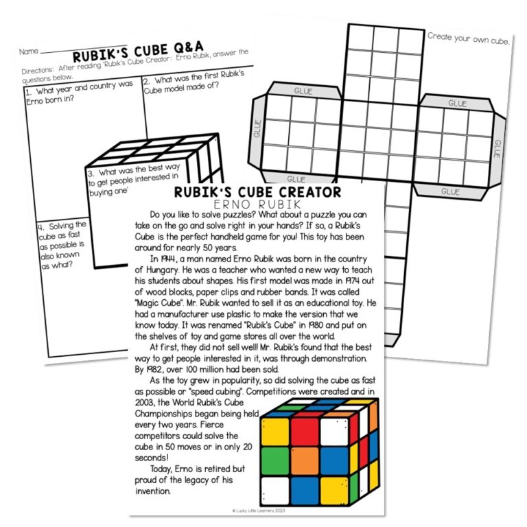 Classroom Transformation Game Day Social Studies Rubik s Cube Creator Passage Comprehension Cube Lucky Little Learners
