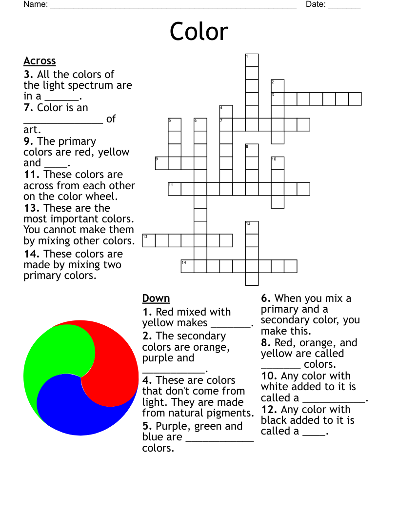 COLOR Crossword WordMint