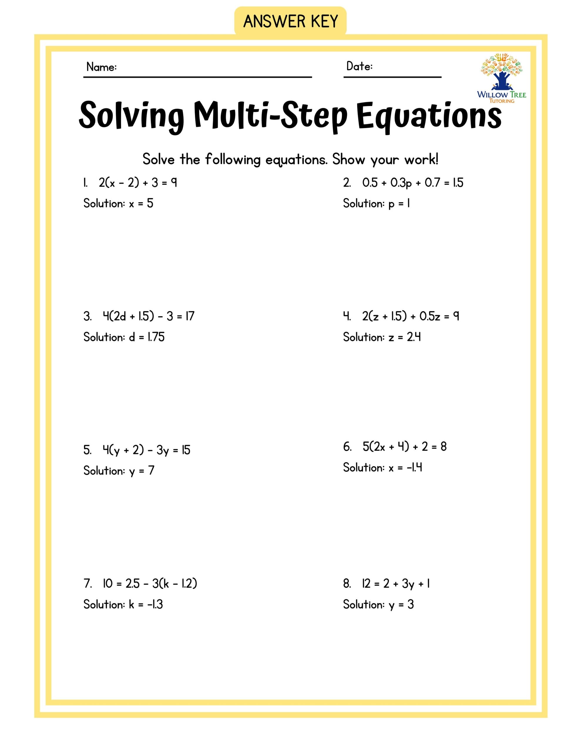 Colorful Solving Multi step Equations Tiered Worksheets Etsy Colorful Solving Multi step Equations Tiered Worksheets Etsy
