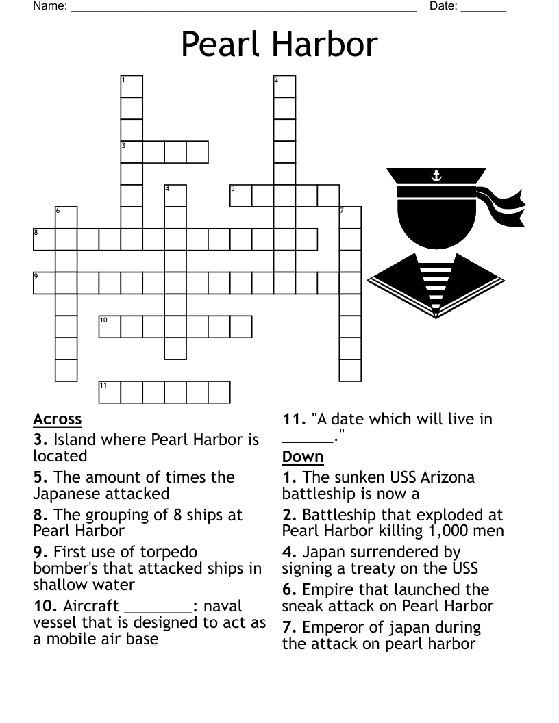 Sailing Vessel Crossword Puzzle