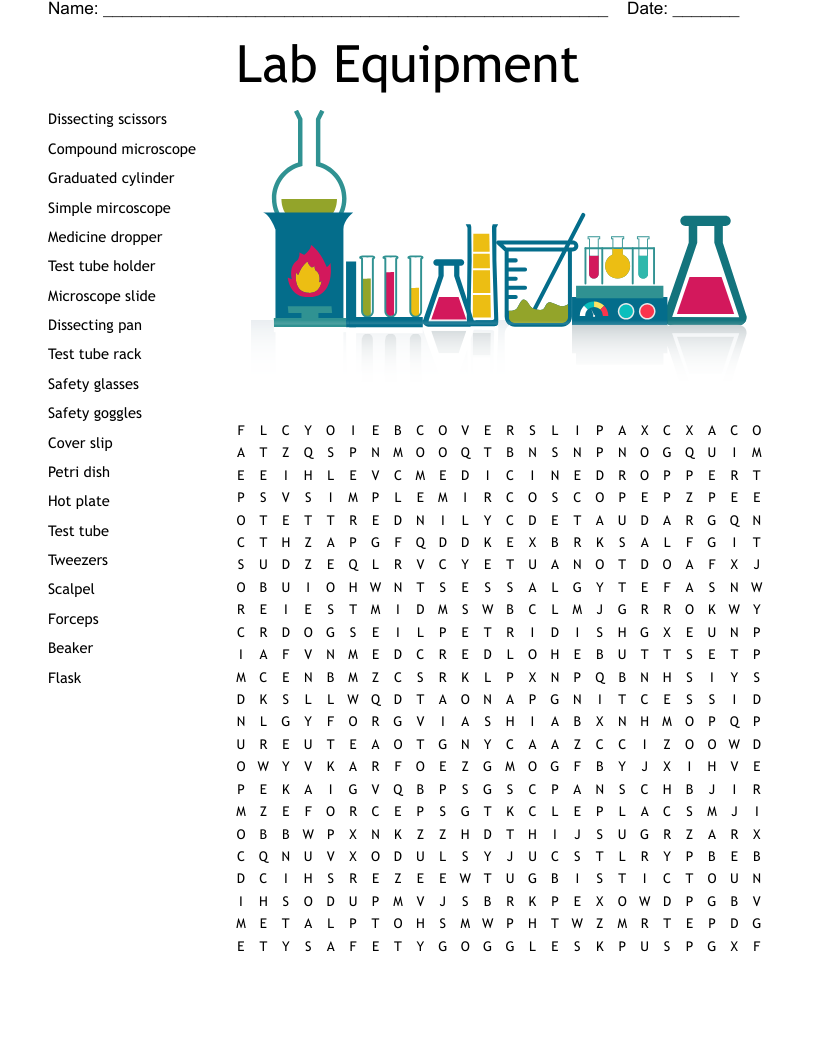 Laboratory Equipment Crossword Puzzle