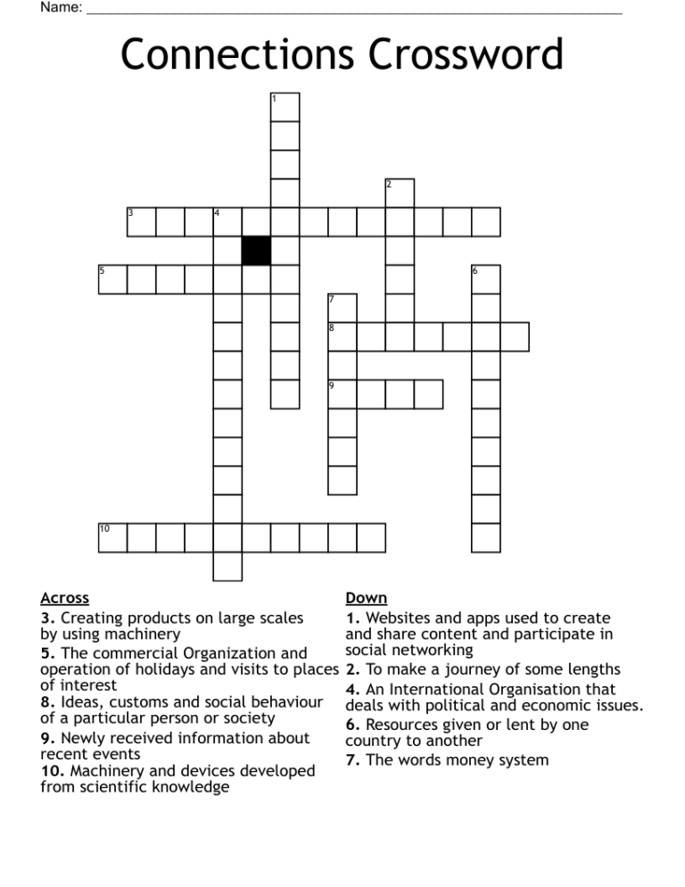 Connections Crossword WordMint